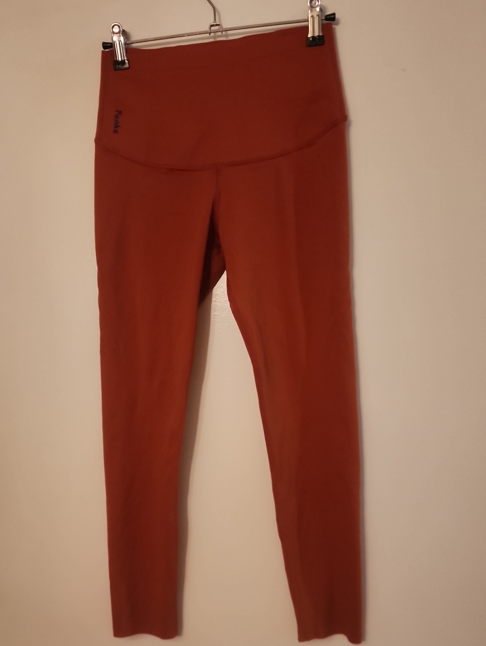 Fanka High Burnt Orange High-Waisted Sculpting Activewear Leggings